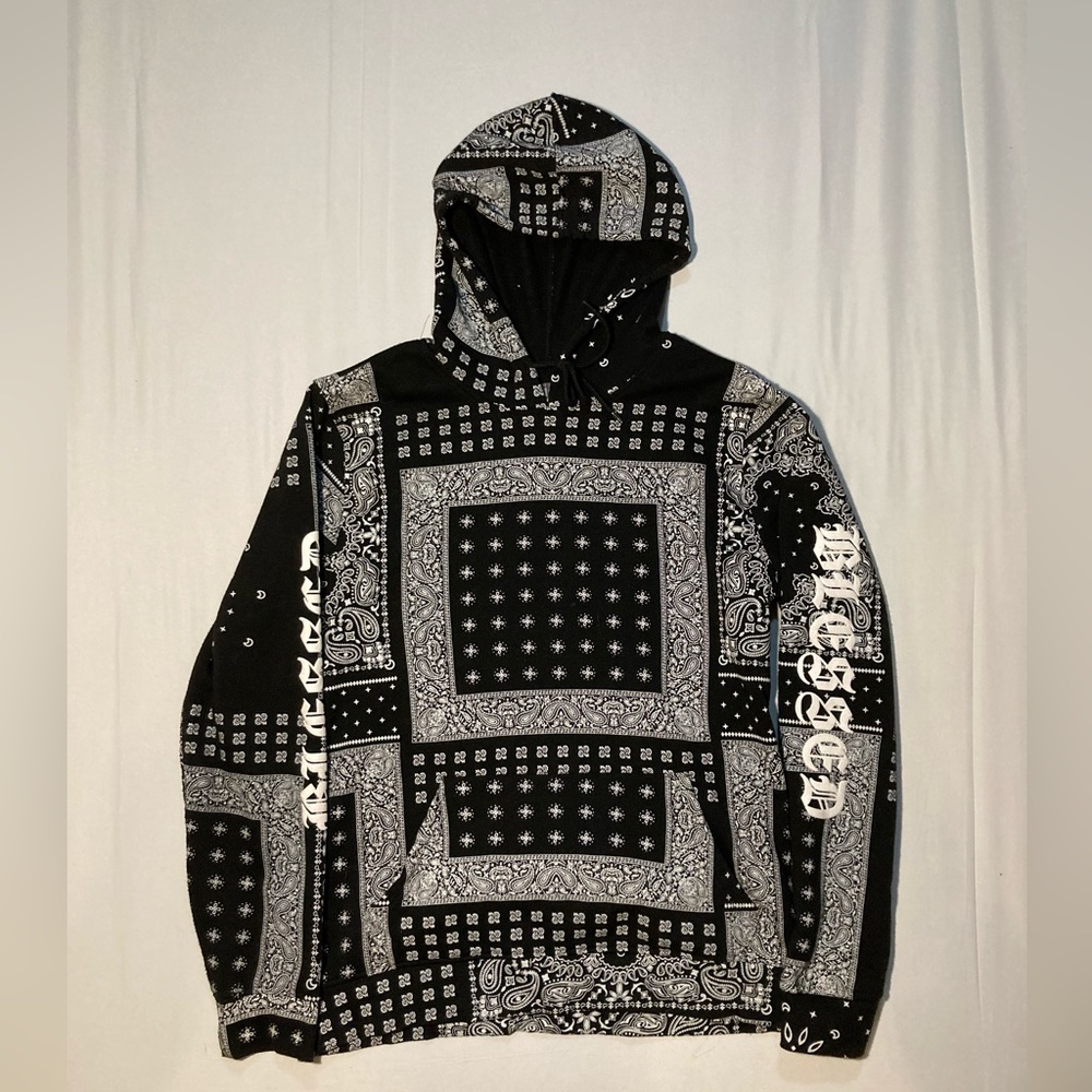 BROOKLYN CLOTH graphic hoodie - black/white (L)